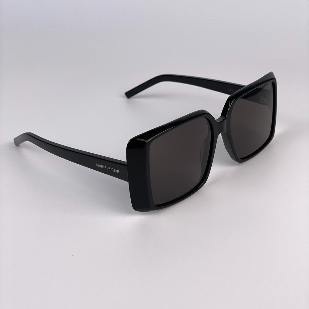 Saint Laurent New Wave SL451 001 Sunglasses Black Black Square Women - Picture 8 of 9